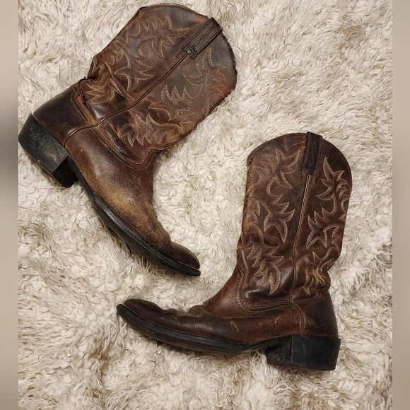 Ariat Shoes Ariat Mens Cowboy Boots Brown Poshmark